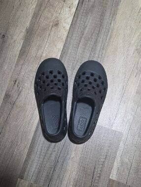 Vans Kids Black Water Shoes Slip-On